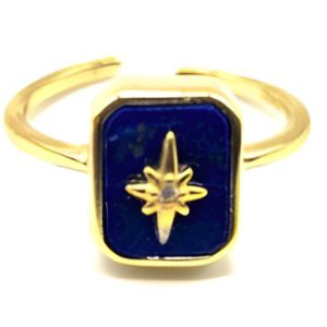 Bague réglable ne lapis lazuli