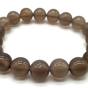 Bracelet en Agate grise calmante