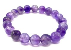 Bracelet élastique en Améthyste véritable