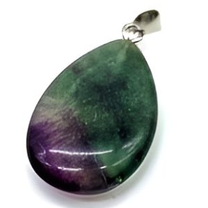 pendentif larme de 2/3cm en fluorite