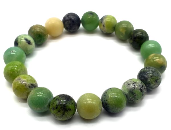 bracelet en chrysoprase citron