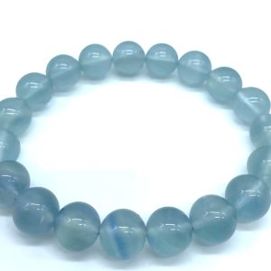 Bracelet en fluorite bleu apaisante