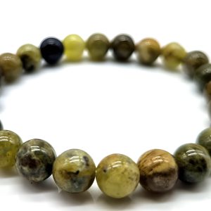 Braceelet en Grenat vert good vibes