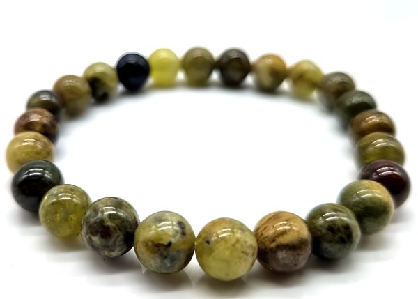 Braceelet en Grenat vert good vibes