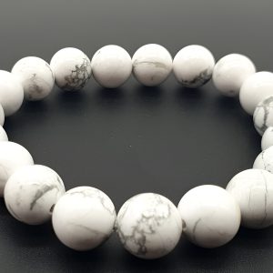 Bracelet en Howlite Blanche déstressant