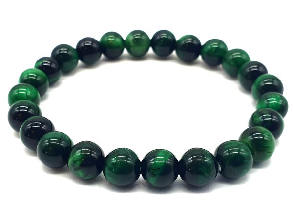 Bracelet en Oeil de Tigre Vert
