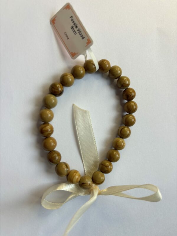 Bracelet en bois fossile au puissant pouvoirs ancrage