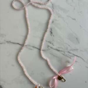 Chaine de Téléphone portable en quartz rose pour l apaisement émotionnel