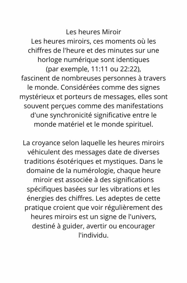 Les Heures Miroir – Image 3
